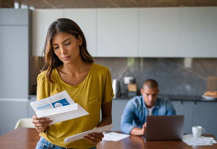 Homeowners receive a notice of lender-placed insurance.